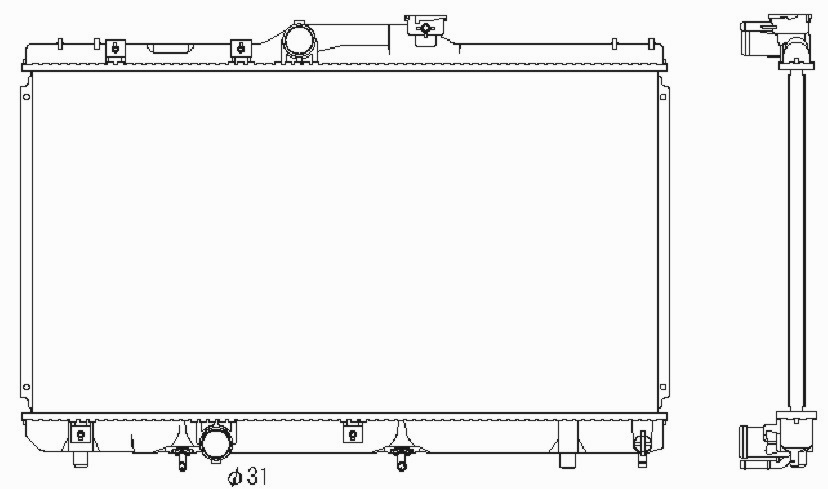 Радиатор TOYOTA COROLLA AE 100 1992-1997
