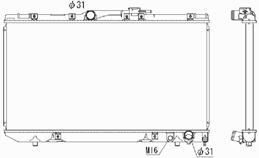 Радиатор TOYOTA CARINA E 1992-1997