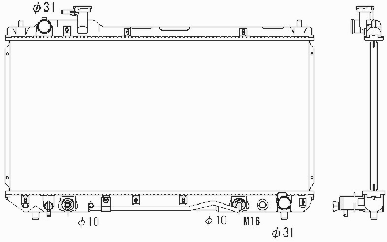 Радиатор TOYOTA RAV 4 I 1994-2000