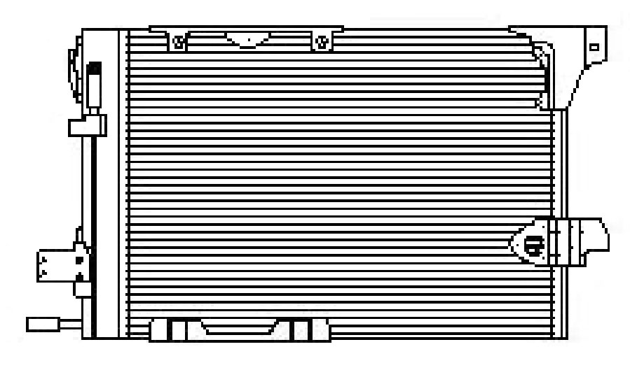 Радиатор кондиционера OPEL ZAFIRA 1999-2004