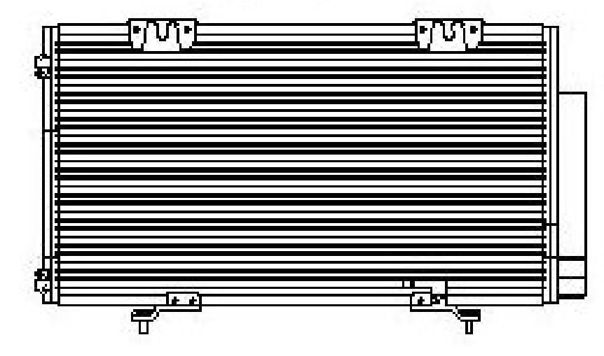 Радиатор кондиционера TOYOTA AVENSIS 1997-2003
