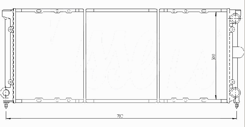 Радиатор VW PASSAT (B3) 1988-1993