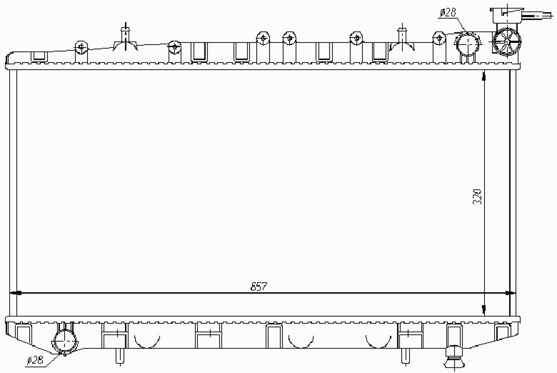 Радиатор NISSAN SUNNY (N14) 1991-1995