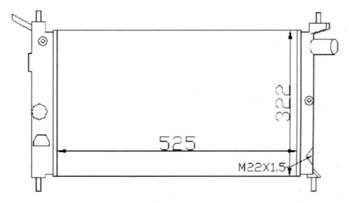 Радиатор OPEL ASTRA 1991-1998