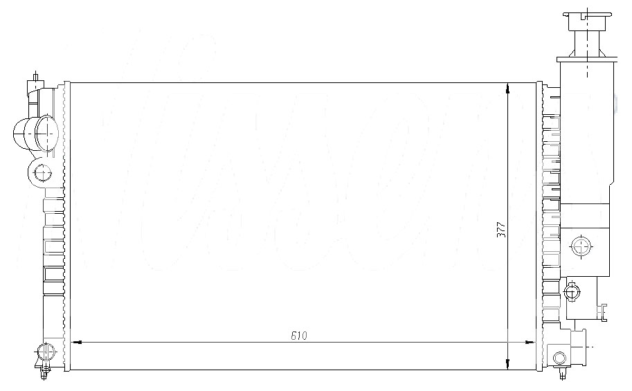 Радиатор PEUGEOT 405 1987-1995