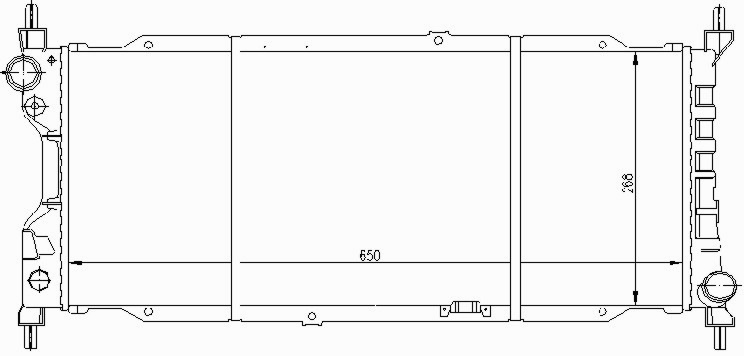 Радиатор OPEL CORSA (B) 1993-2000