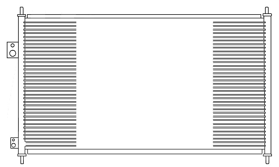 Радиатор кондиционера HONDA CIVIC 2001-2005