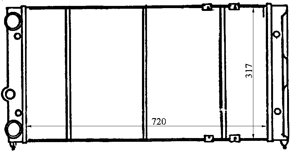 Радиатор VW PASSAT (B3) 1988-1993