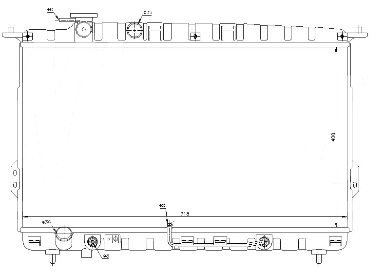 Радиатор HYUNDAI SONATA 1999-2001
