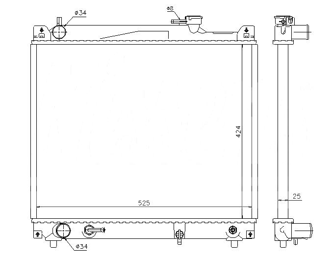 Радиатор SUZUKI GRAND VITARA 1998-2005