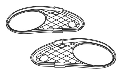 Решетка в бампер MERCEDES BENZ (C-kl W203) 2000-2006